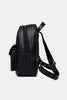 Woven Leather Backpack with Pom-Pom Pendant