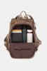 Double Strap Leather Backpack