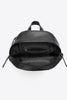 Black PU Leather Backpack