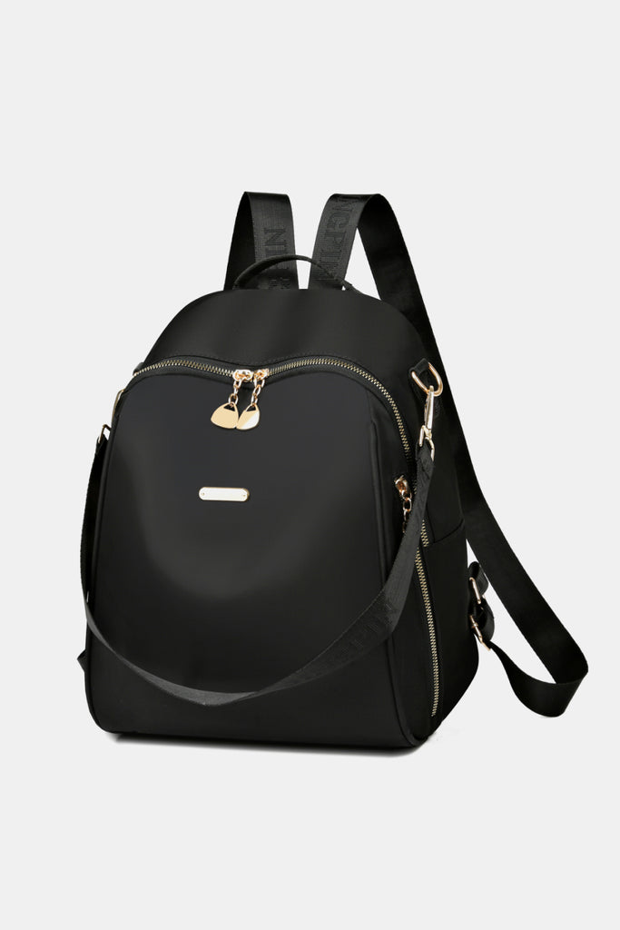 Black Poly Medium Backpack