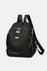 Black Poly Medium Backpack