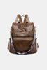 Double Strap Leather Backpack