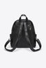 Black PU Leather Backpack