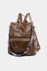 Double Strap Leather Backpack